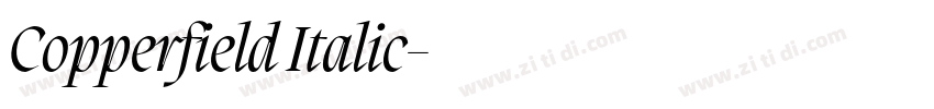 Copperfield Italic字体转换
